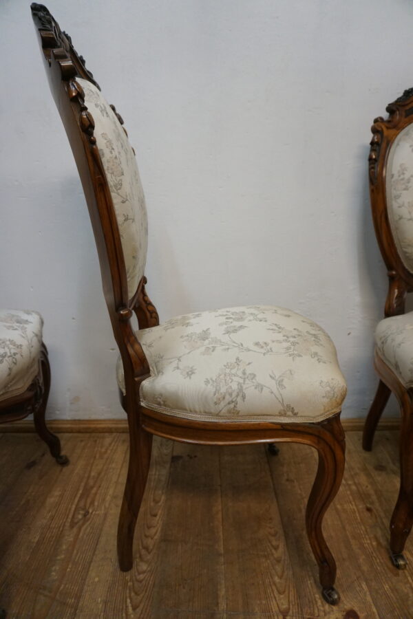 KOMPLET 4 KRZESEŁ LUDWIK PALISANDER FRANCJA