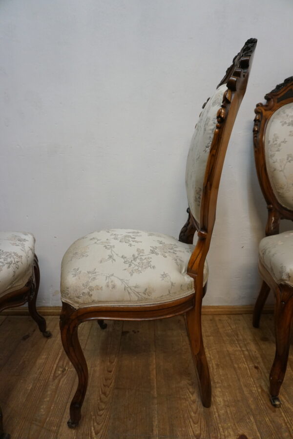 KOMPLET 4 KRZESEŁ LUDWIK PALISANDER FRANCJA