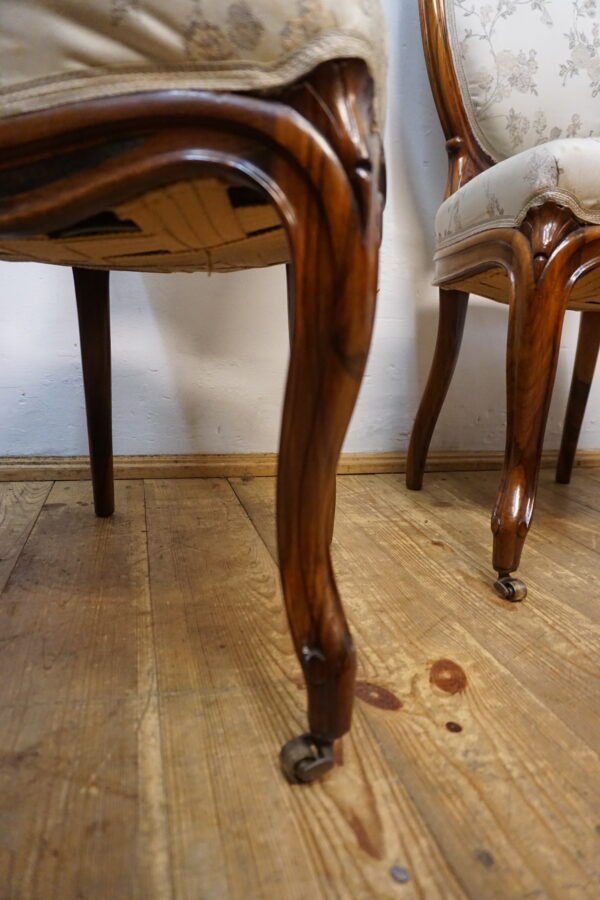 KOMPLET 4 KRZESEŁ LUDWIK PALISANDER FRANCJA