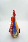 Szklana Figurka Dekoracyjna – Kogut w Nakrapiane Wzory