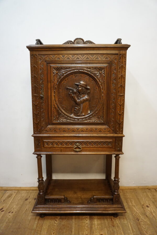 STARY KABINET BAREK RZEŹBIONY BRETOŃSKI FRANCJA