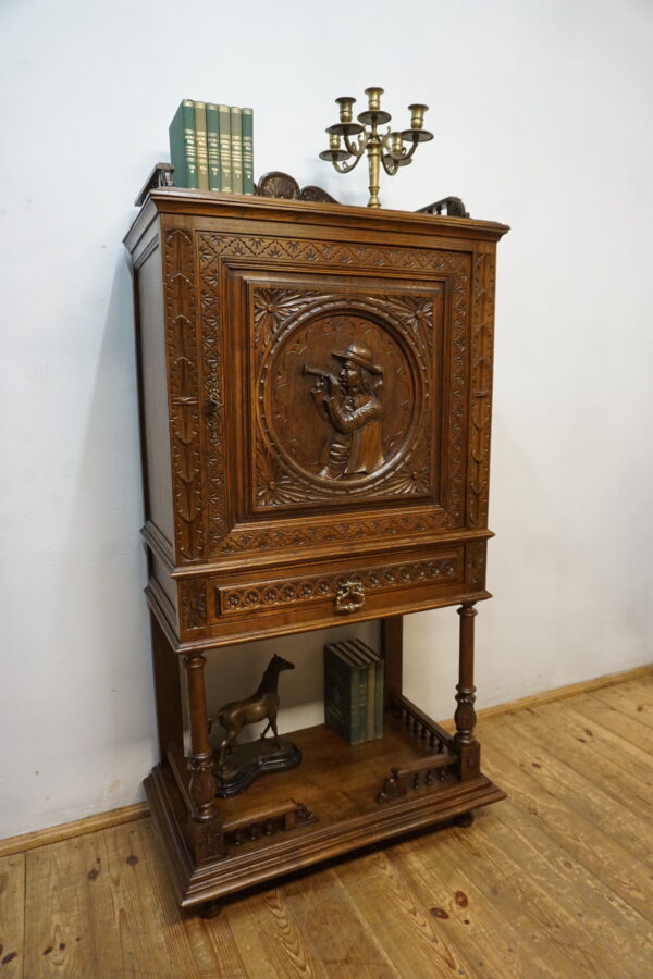 STARY KABINET BAREK RZEŹBIONY BRETOŃSKI FRANCJA