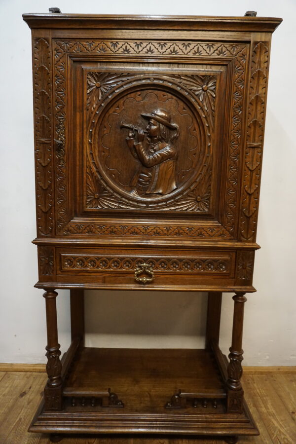 STARY KABINET BAREK RZEŹBIONY BRETOŃSKI FRANCJA