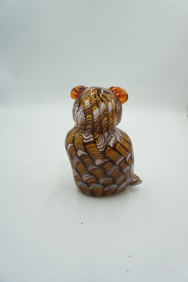 DEKORACYJNE szkło piękna szklana figurka SOWA