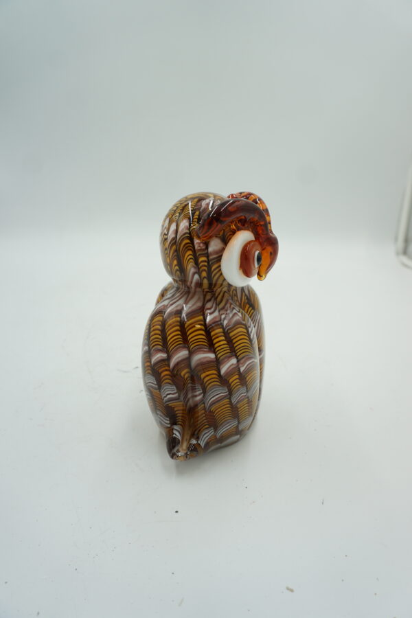 DEKORACYJNE szkło piękna szklana figurka SOWA