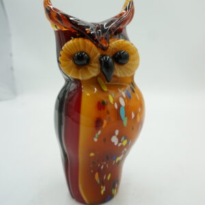 DEKORACYJNE szkło piękna kolorowa sowa