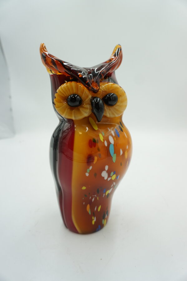 DEKORACYJNE szkło piękna kolorowa sowa