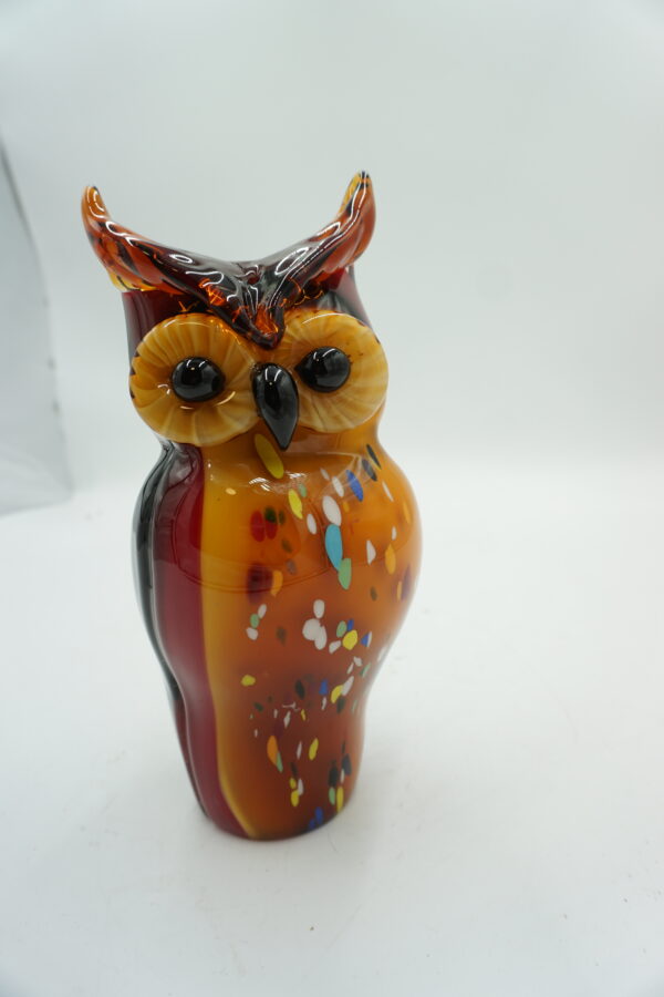 DEKORACYJNE szkło piękna kolorowa sowa