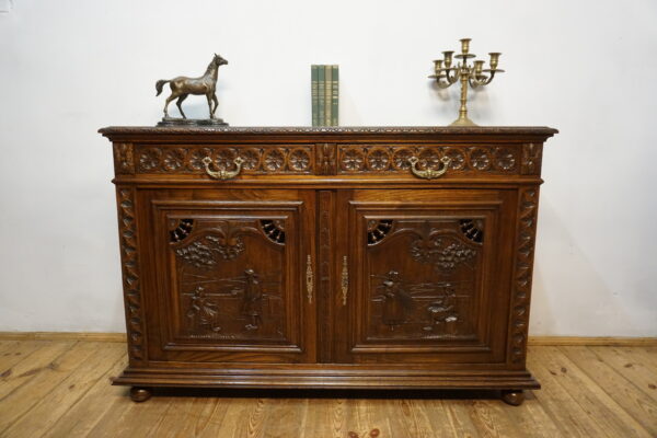 STARA RZEŹBIONA KOMODA BRETOŃSKA FRANCJA