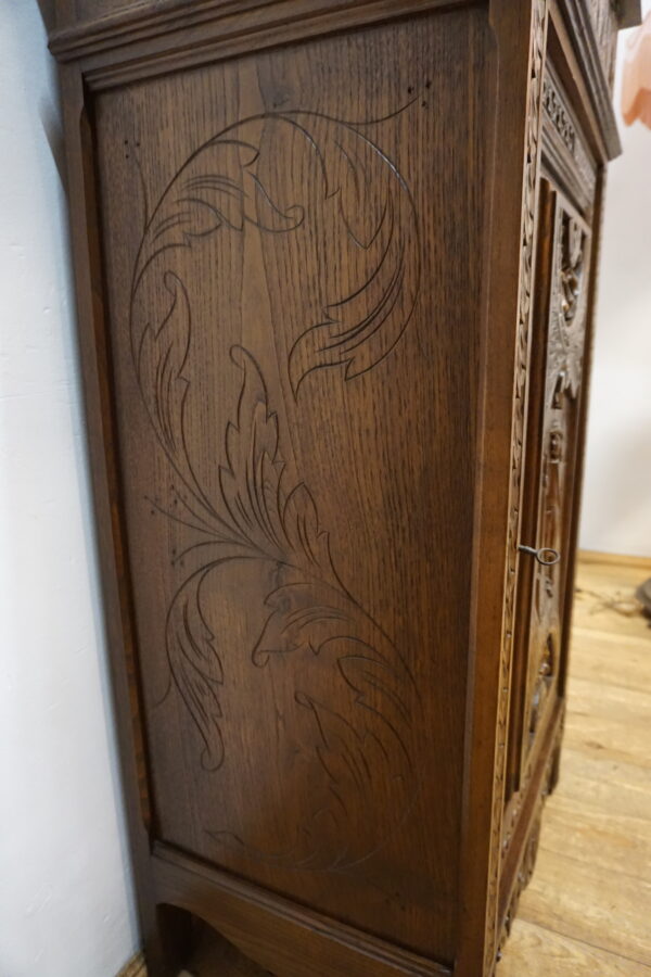 STARA RZEŹBIONA NIESPOTYKANA WYSOKA SZAFKA KOMODA BRETOŃSKA FRANCJA