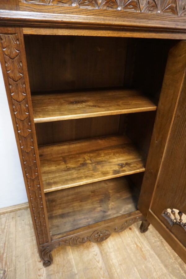 STARA RZEŹBIONA NIESPOTYKANA WYSOKA SZAFKA KOMODA BRETOŃSKA FRANCJA