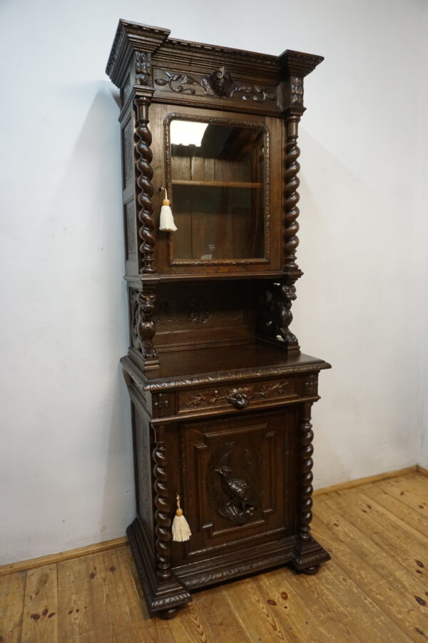 STARY NIESPOTYKANY KREDENS MYŚLIWSKI szer-86cm