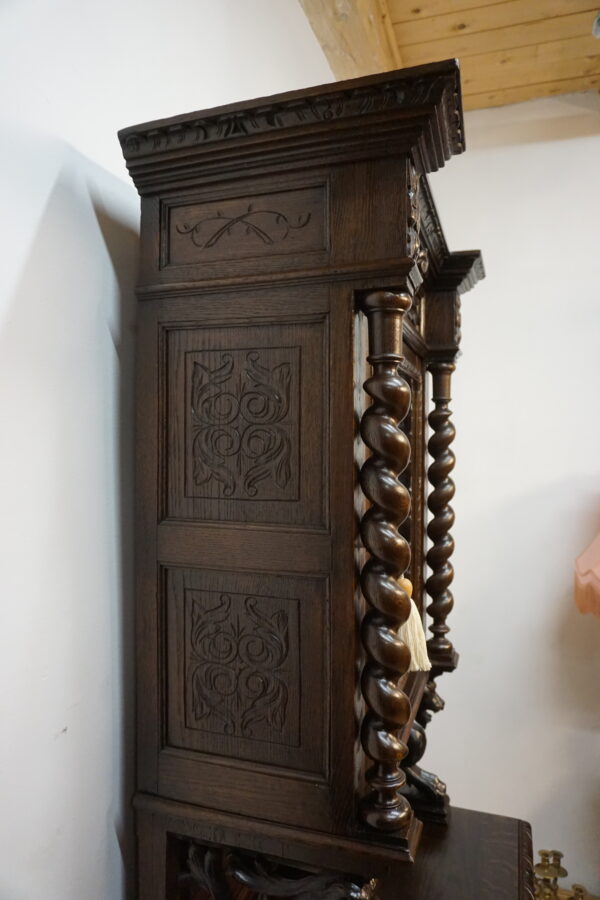 STARY NIESPOTYKANY KREDENS MYŚLIWSKI szer-86cm