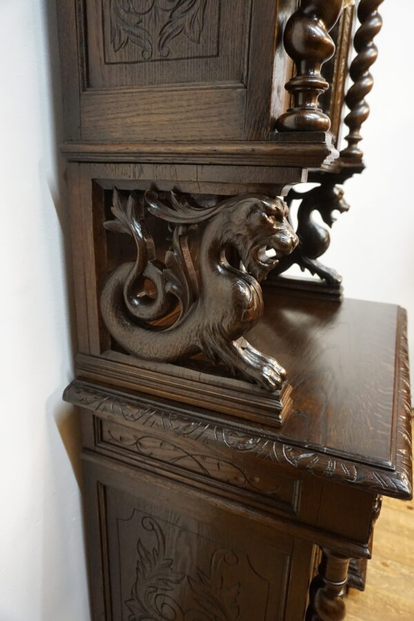 STARY NIESPOTYKANY KREDENS MYŚLIWSKI szer-86cm