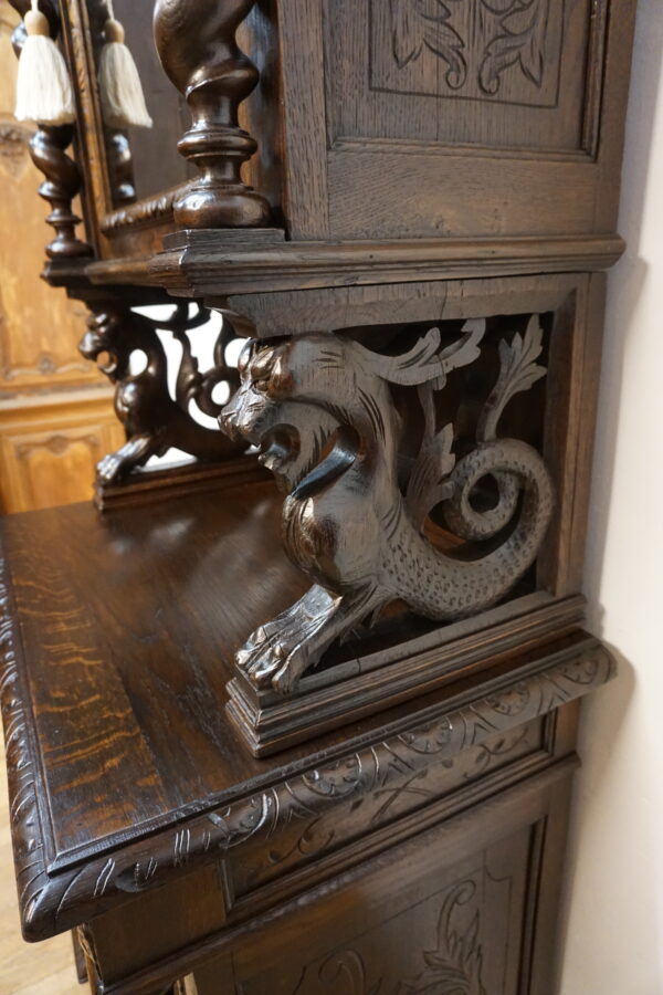 STARY NIESPOTYKANY KREDENS MYŚLIWSKI szer-86cm