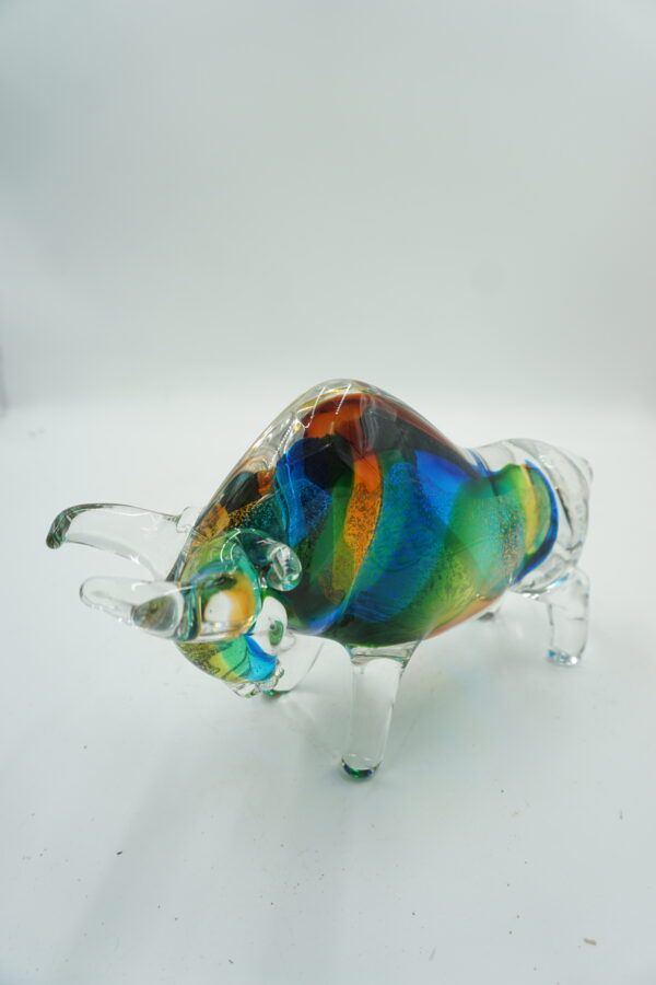 Szklana Figurka Byka – 26 cm SIŁA GIEŁDA