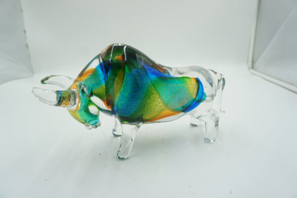 Szklana Figurka Byka – 26 cm SIŁA GIEŁDA