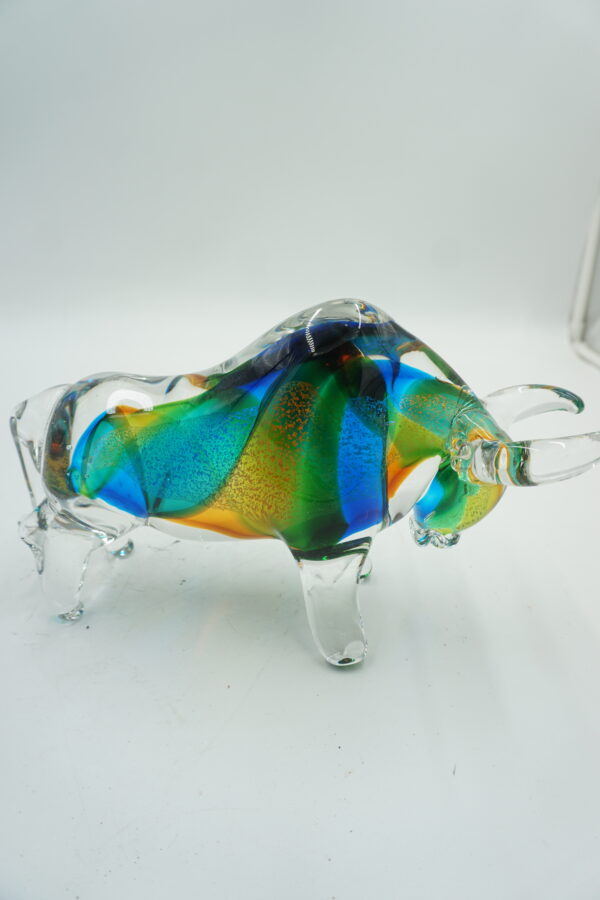 Szklana Figurka Byka – 26 cm SIŁA GIEŁDA