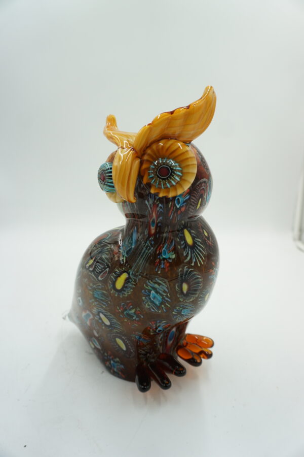 Dekoracyjna Szklana Figurka Sowy – 27 cm MĄDROŚĆ