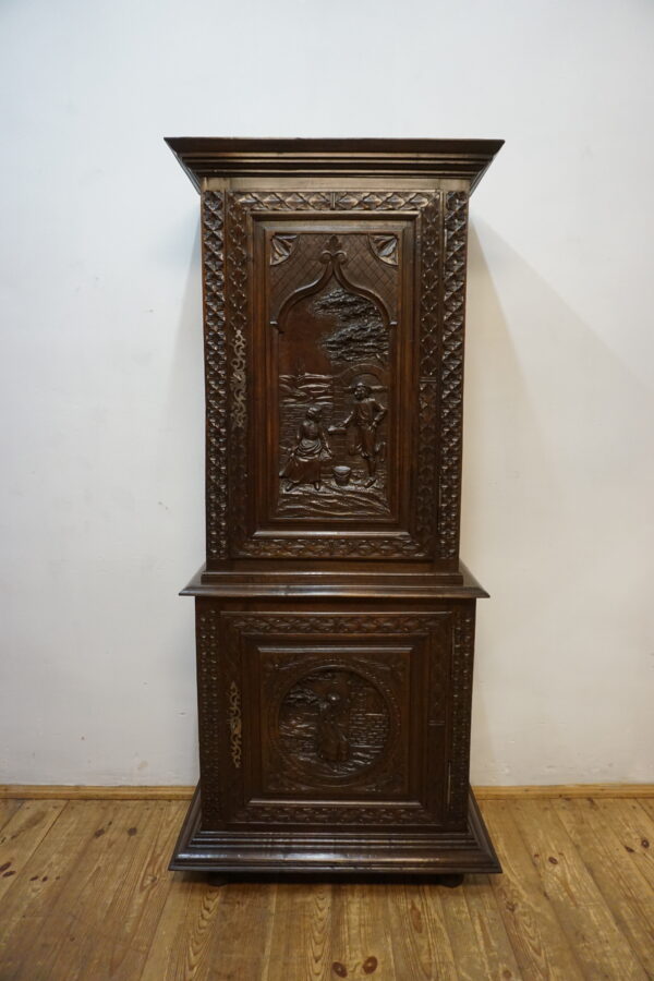 STARY KABINET BRETOŃSKI BAREK RZEŹBIONY FRANCJA