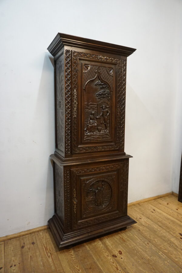 STARY KABINET BRETOŃSKI BAREK RZEŹBIONY FRANCJA