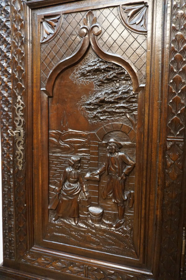 STARY KABINET BRETOŃSKI BAREK RZEŹBIONY FRANCJA