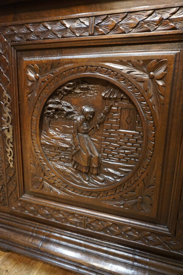 STARY KABINET BRETOŃSKI BAREK RZEŹBIONY FRANCJA