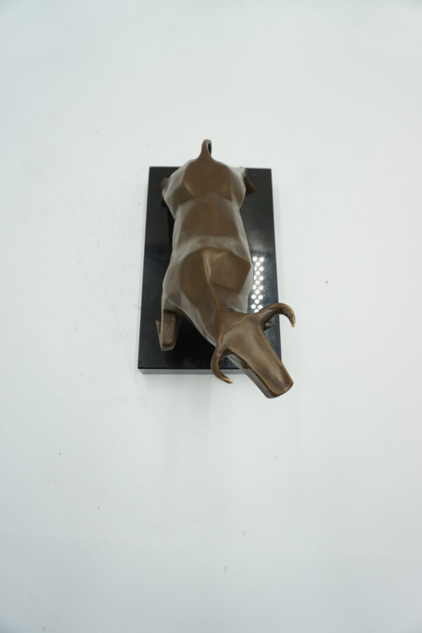 Figurka Byka w Stylu Art Deco – Brąz i Marmur SIŁA PREZENT