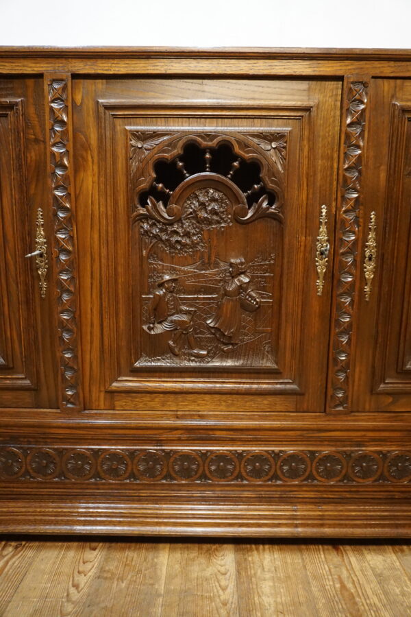 NIESPOTYKANA PŁYTKA RZEŹBIONA KOMODA BRETOŃSKA FRANCJA