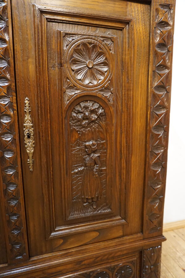 NIESPOTYKANA PŁYTKA RZEŹBIONA KOMODA BRETOŃSKA FRANCJA