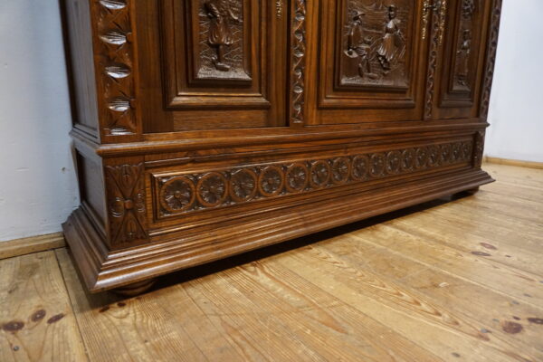 NIESPOTYKANA PŁYTKA RZEŹBIONA KOMODA BRETOŃSKA FRANCJA