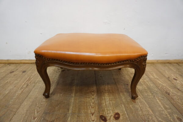 PUFA SIEDZISKO PODNÓŻEK LUDWIK SKÓRA NATURALNA