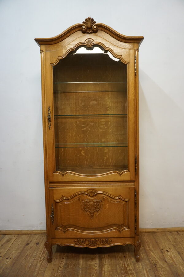DEKORACYJNA WITRYNA SERWANTKA LUDWIK DĄB FRANCJA
