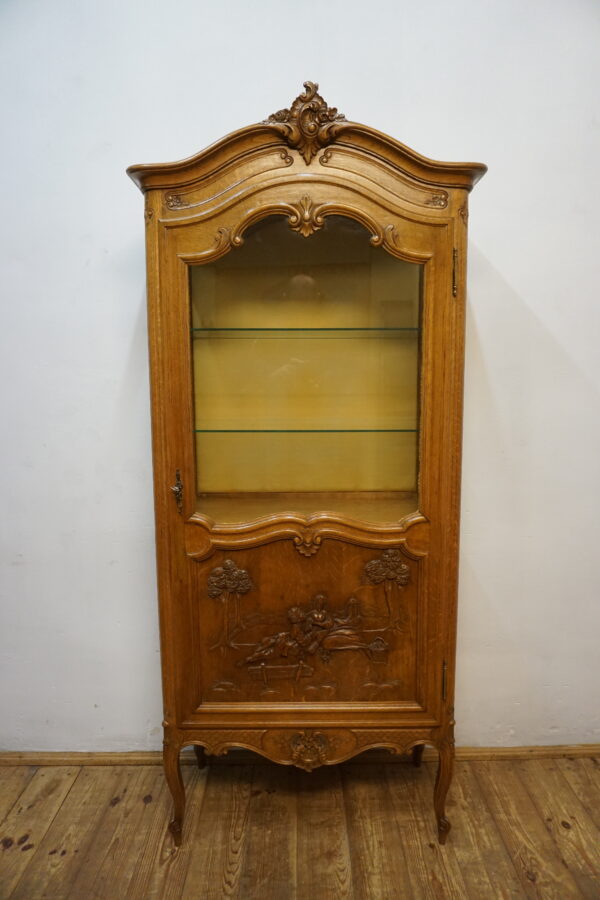 DEKORACYJNA WITRYNA SERWANTKA LUDWIK DĄB FRANCJA 2