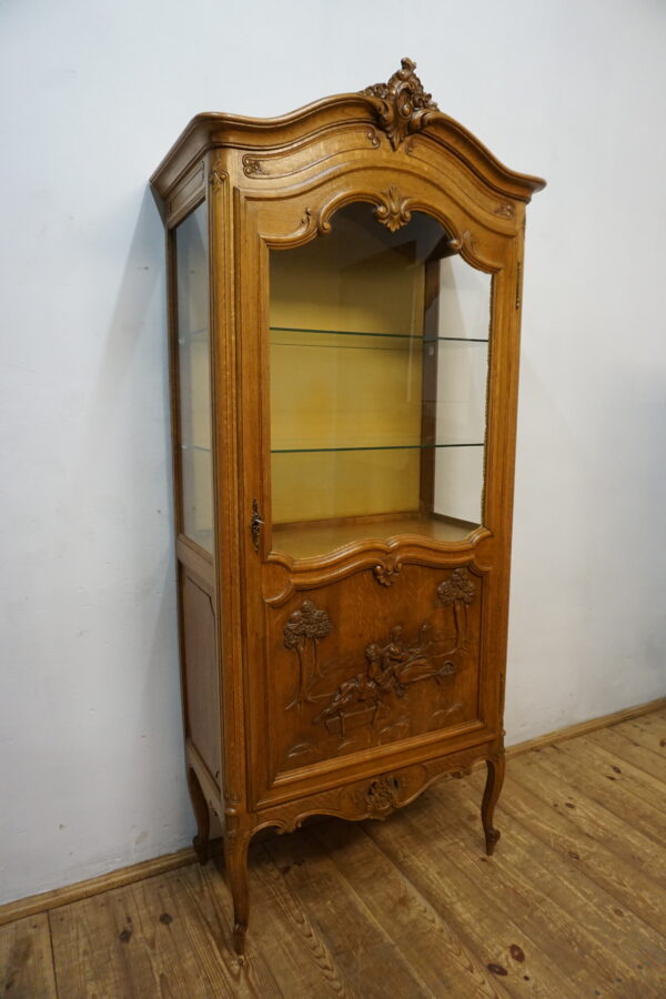 DEKORACYJNA WITRYNA SERWANTKA LUDWIK DĄB FRANCJA 2