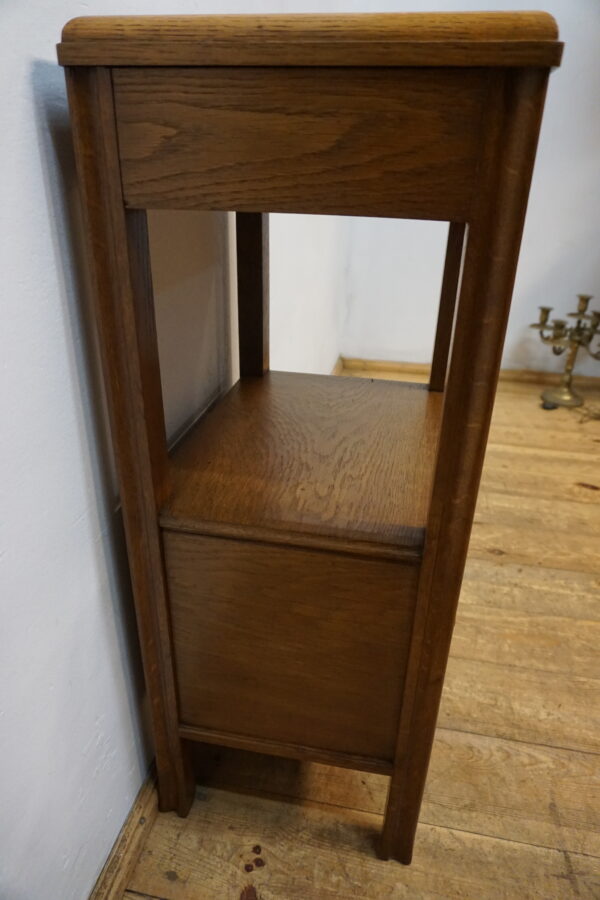 SECESYJNA SZAFA NOCNA Z MARMUROWYM BLATEM