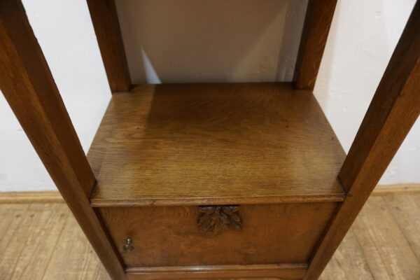 SECESYJNA SZAFA NOCNA Z MARMUROWYM BLATEM