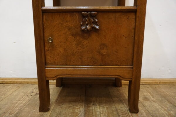 SECESYJNA SZAFA NOCNA Z MARMUROWYM BLATEM