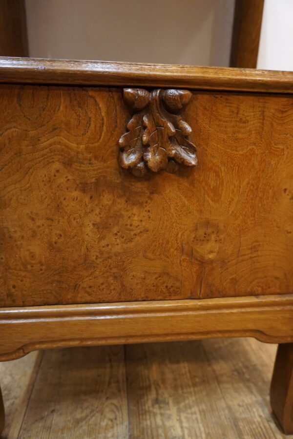 SECESYJNA SZAFA NOCNA Z MARMUROWYM BLATEM