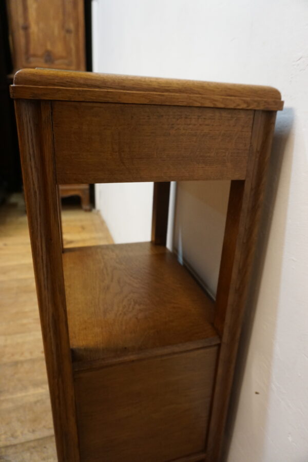 SECESYJNA SZAFA NOCNA Z MARMUROWYM BLATEM