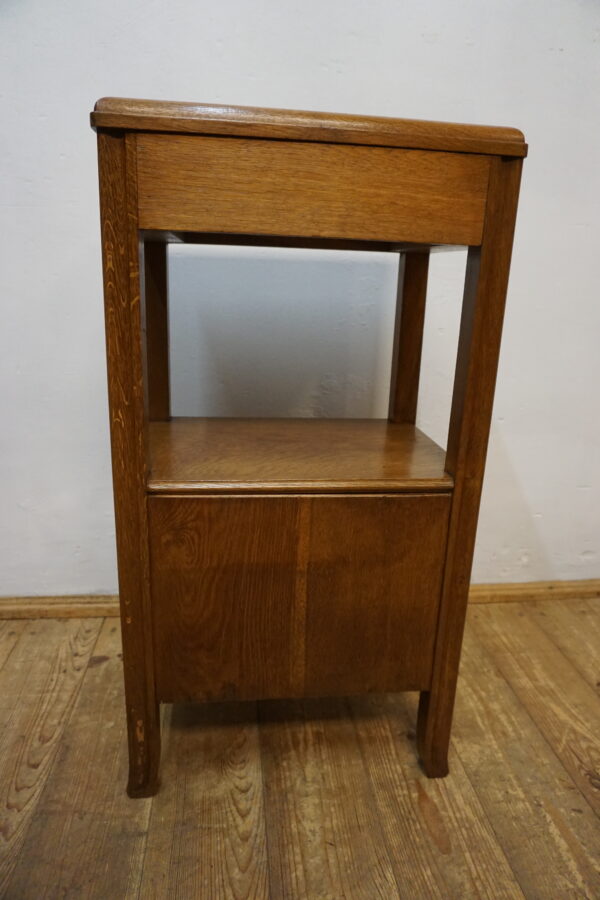 SECESYJNA SZAFA NOCNA Z MARMUROWYM BLATEM