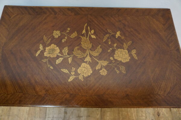 STYLOWY STOLIK KAWOWY BAREK Z INTARSJĄ FRANCJA