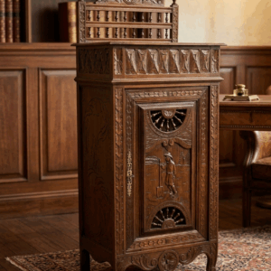 STARA RZEŹBIONA NIESPOTYKANA WYSOKA SZAFKA KOMODA BRETOŃSKA FRANCJA