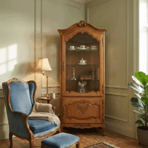 DEKORACYJNA WITRYNA SERWANTKA LUDWIK DĄB FRANCJA