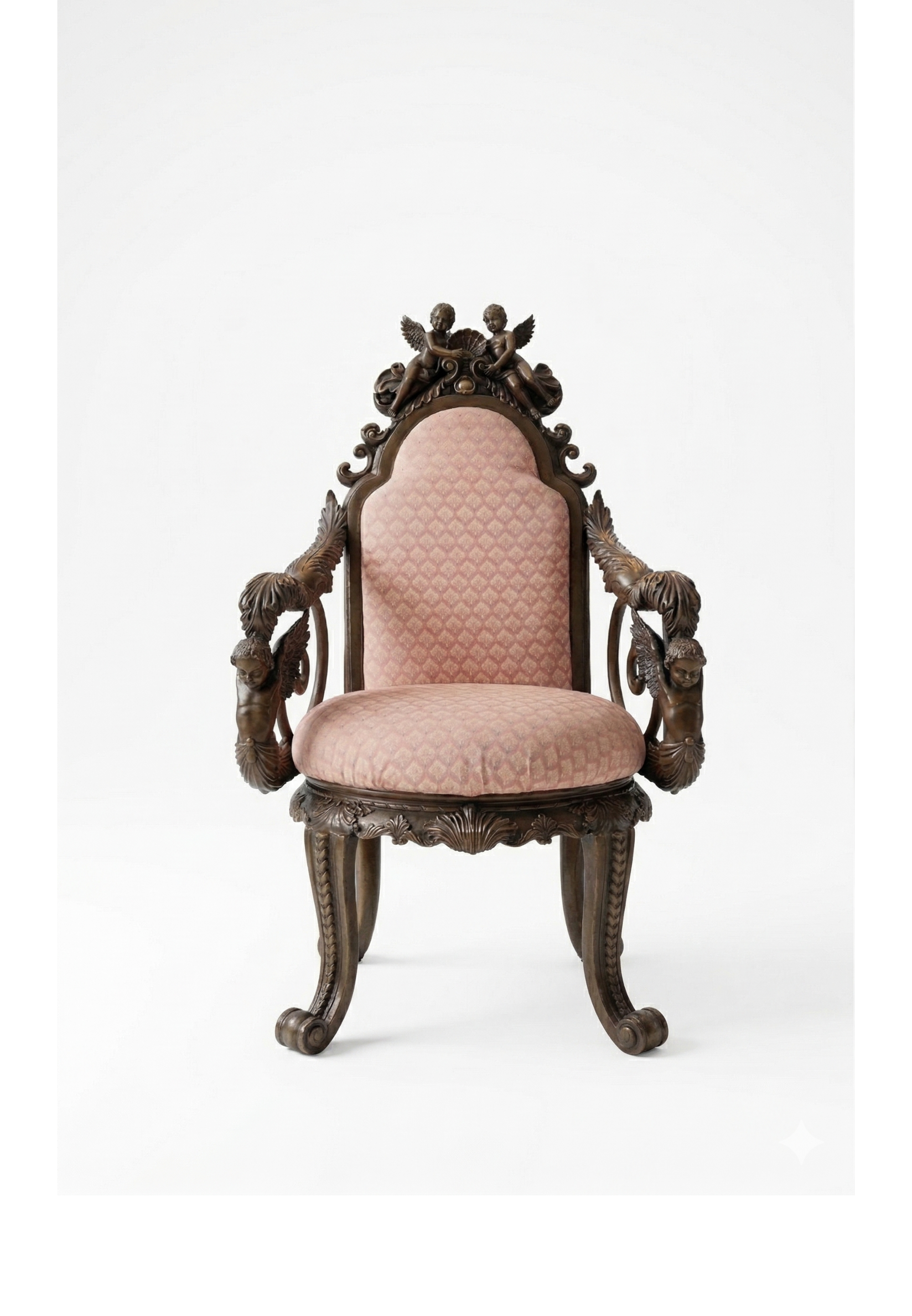 UNIKAT Fotel z Brązu ANIOŁY – Arcydzieło