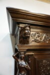 MONUMENTALNY KABINET NEORENESANSOWY – Figuralny bogato rzeźbiony