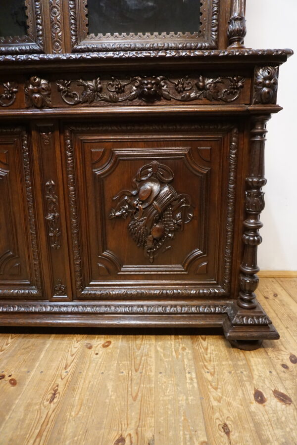 Monumentalny Kredens Biblioteczny Neorenesans – XIX wiek WYS 300cm