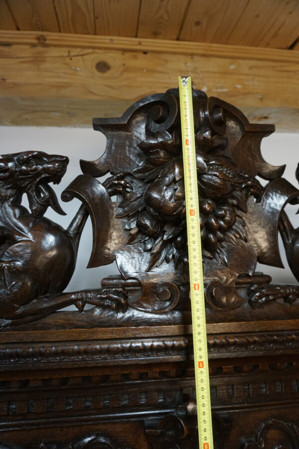 Monumentalny Kredens Biblioteczny Neorenesans – XIX wiek WYS 300cm