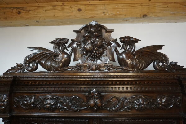 Monumentalny Kredens Biblioteczny Neorenesans – XIX wiek WYS 300cm