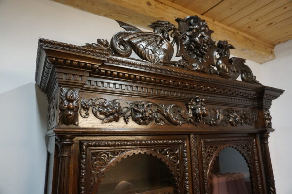 Monumentalny Kredens Biblioteczny Neorenesans – XIX wiek WYS 300cm